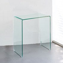엔틱화장대 미니멀 여성 가정용 네일 메이크업 테이블, 완제품, 유리, 투명길이60폭40높이75CM