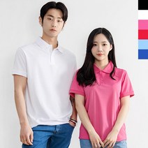 고급 단체복 남여공용쿨론카라반팔티 30대 데일리티셔츠코디 도톰한티셔츠 베이직폴라티 스타일리시룩 목티