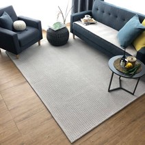 INH 사계절 먼지없는 물세탁 미끄럼방지 사각러그 두평 042023EA, 그레이_200×270cm(두평)