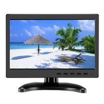 HD LCD LED 스마트tv 스텐드형 자가설치 텔레비전Miktver-10 인치 CCTV 모니터 HD 1366x768 소형 LCD TV H, 01 Small LCD TV_03 미국 플러그