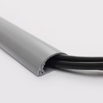 전선 정리 반원형 몰딩 전기선 커버 가리개, 제품선택, 회색-소