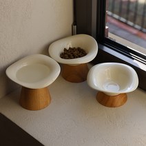반려도 강아지 밥그릇 식기 1구 높이 물그릇 받침대, 그린, 2단(사선형)
