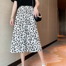 데이지 스택 쉬폰 스커트