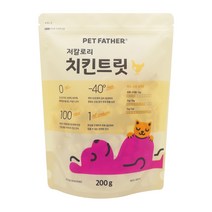 펫파더 고양이간식 강아지간식 동결건조 간식 대용량, 치킨 200g, 1개