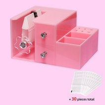 메이크업박스 화장품 파우치 브러쉬 매쉬 핸드폰 방수 셀프 패닝 속눈썹 연장 메이크업 아크릴 서랍 포함, 7.하늘색