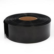 열수축비닐 투명포장지 선물포장비닐 1 m 블랙 18650 리포 배터리 PVC 튜브 팩폭 103mm 500mm절연 필름 랩 리튬 케이스 케이블 슬리브파란색, 01 Black, Width 165mm Dia105mm, 1개