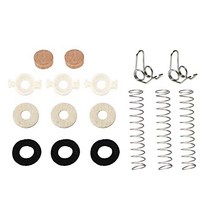 연주 jiayouy 16pcs 트럼펫 밸브 스프링 펠트 와셔 코르크 패드 세트 트럼펫