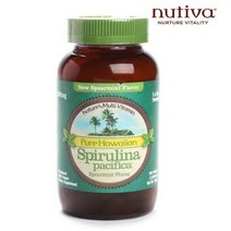 뉴트렉스하와이 퓨어 하와이안 스피룰리나 퍼시피카 1000mg 스피어민트 타블렛 글루텐 프리 비건, 180개입, 5개