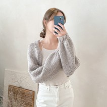 [울클럽]션니DIY 볼레로 숏가디건 (인쇄도안+동영상), 288 아이보리