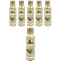 오케이 퓨어 내추럴스 딥 너리시먼트 포 스킨 캐스터 오일, 6개, 59ml