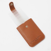 브라운 카드 팝업 슬라이드 명함 지갑