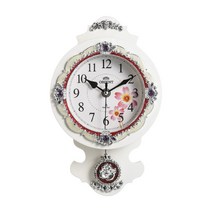 [오리엔트]소형 화이트 클래식 추벽시계 H32cm, 단품