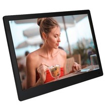 디지털액자 IPS HDMI 호환 15. 풀 기능 디지털 포토 프레임 전자 앨범 뮤직 비디오 6 인치 백라이트 1920x1080, [01] EU 플매트 카펫 러그, [01] Black