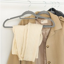 내옷을부탁해 벨벳논슬립옷걸이10p 옷안늘어나는, 블랙 10p