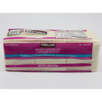 (아이스박스 포장발송) 코스트코 커클랜드 스위스 아메리칸 치즈 2.27kg, 아이스팩 추가포장 (한여름에는 추가추천)
