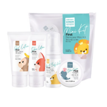 케이맘 스킨케어 크림 10ml   로션 50ml  젤로션 50ml   바디워시 45ml 여행 키트 세트, 1세트