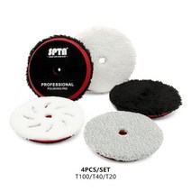 광택기 자동차 차량 패드 폴리셔 폴리싱 차량용 셀프광택 대량 용 빠른 마무리 극세사, 1 세트 믹스 컬러, 6인치 지지대