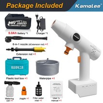 페인트스프레이건 후끼 고압살수기 Kamolee 무선 전기 고압 충전식 자동 세차 스프레이건 마키타 18V 70 바, 4.1x50Ah 18V Battery  영국 플러그
