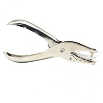 GHSHOP 3-20pack 단일 구멍 휴대용 종이 펀치 종이 공예 티켓 구멍 펀처 3mm, 4개, 설명한대로, 은