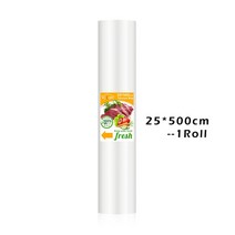 업소용진공포장기 정육진공포장기 생선진공포장 진공 실러 포장 기계 필름 가정용 식품 가방 10 개 포함, 25x500cm+US