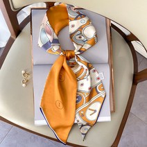 150cm 가느다란 스카프 쁘띠롱여춘추신상 헤어밴드장식 여름 코디셔츠(15x150cm)