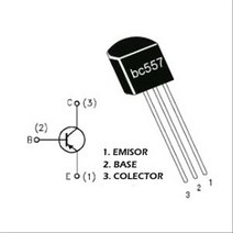 BC557(PNP) 바이폴라 트랜지스터(bjt bipolar junction transistors) 0.1%의 비밀, 묶음(100개)