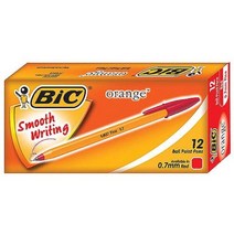 [N2Y] BIC 오렌지 볼펜 0.7mm 12개입 MO #999EA, 쿠팡 적색, 쿠팡 본상품선택