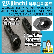 볼트가게 인치 유두렌치볼트; 5/16-5/8인치 특강인치볼트, 1개