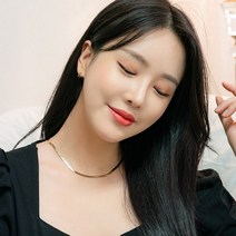 14K18K 손나은 화사 뱀줄 체인 스네이크 레이어드 목걸이