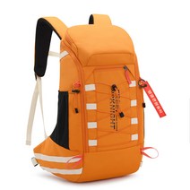 얼굴큰원숭이 경량 등산배낭 40L + 레인 커버, 오렌지
