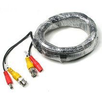 PGM2*^몰Coms CCTV 케이블 10m - BNC + DC 5.5 전원 회색.검정 CCTV부품 CCTV용품 보안TV 감시카메라 CCVT CCTV악세사리^*췤3pgm, a2*^*옵션없슴