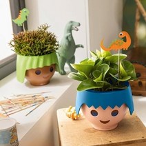 흰내 인테리어 소품 플레이모빌 레츄자 OJO 저면관수 화분, 루비핑크