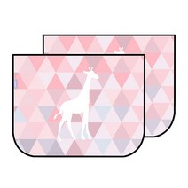라라핑크 (1+1) 카비 차량용 햇빛가리개 자동차 자석 커튼, 04.기린의 꿈(1+1)