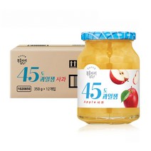 복음자리 45도 사과잼 350g 1박스(12병) 맛있는건강 쨈