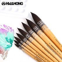 화홍 500R 수채화붓 둥근붓 다람쥐모 낱개 / 옵션선택, 0호