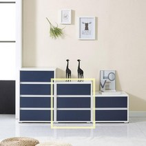 좁은집 거실 모던 인테리어 심플 3단 서랍장 480 침실 미니 홈카페 정리, 화이트오크