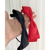 모란코 국내제작 실크 새틴 왕 리본 머리띠 제니머리띠 5컬러
