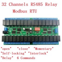 2ch Dc 12v Rs-485 Modbus Rtu 릴레이 보드 버스 원격 제어 스위치 스마트 홈 가전 Plc Ptz 카메라, 한개옵션0