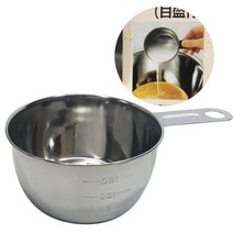 PASTO 스텐계량컵 200ml 베이킹 눈금컵 베이킹 계량기 일본계량컵 요리도구 일제계량컵 베이킹계량컵, 단품