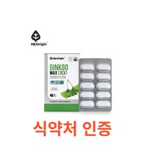 엔젯오리진 징코맥스 1300 30정 기억력 개선 및 혈행 개선에 도움을 줄 수 있는 건강식품으로 은행잎 추출물 비타민B6 개선제 수험생 청소년 영양제 vitamin, 17개