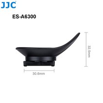 JJC FDAEP10 카메라 아이컵 뷰파인더 아이피스 360 ° 회전 가능 소프트 실리콘 소니 A6000 A6100 A6300 아이컵 FDAEP10, 1.ESA6300, 1개