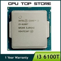 중고 인텔 코어 I3 6100T 3.2GHz 듀얼 4 스레드 35W LGA 1151 CPU 프로세서, 한개옵션0