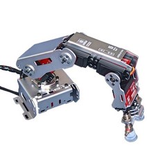 로봇팔 로봇암 관절로봇 교육용로봇 로보트팔 로봇팔만들기 Arduino 모델 다축 매니퓰레이터 모델용 서보가 있는 스마트, 은