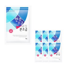 한주소금 1box(3kg6ea) 본소금 정제염 정제염 식기세척기 연수 저요오드 국산