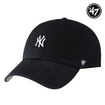 [47브랜드] 뉴욕양키스 MLB 남자 여성 엠엘비 볼캡 모자 B-BSRNR17GWS-BK, 모델명:B-BSRNR17GWS-BK / 사이즈:OSFA