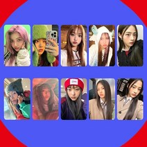 뉴진스포카 아이돌 포카 뉴진스 굿즈 포토카드 10 전자 앨범 양면 카드 팬 컬렉션 96, 뉴진, 5.4x8.5cm