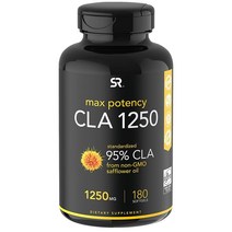 스포츠리서치 CLA 1 250mg 180 캡슐 홍화씨오일 공액 리놀렌산