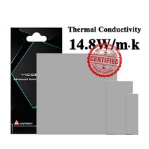 EMS 마사지패드 교체용 컴퓨터 노트북용 실제 14.8Wmk 열 전도 패드 GPU VGA 카드 CPU 방열판 냉각 전도성 실리콘 그리스 시트, 1.5mm_60x20mm