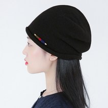 라핑 동백나무 울 비니 고급 항암모자 울 소재 중년 포인트 여성 암환자 헤어두건