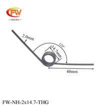 스프링 FINEWE 맞춤형 2.0mm 스테인리스 및 스프링 스틸 비틀림스프링, 02 Spring Steel, 06 10pcs